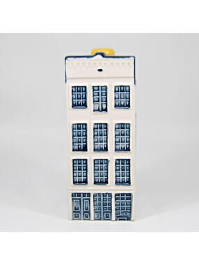 KLM Blue Delft House #47 BOLS Amsterdam 1575 Mini Canal House Seal Intact Empty
